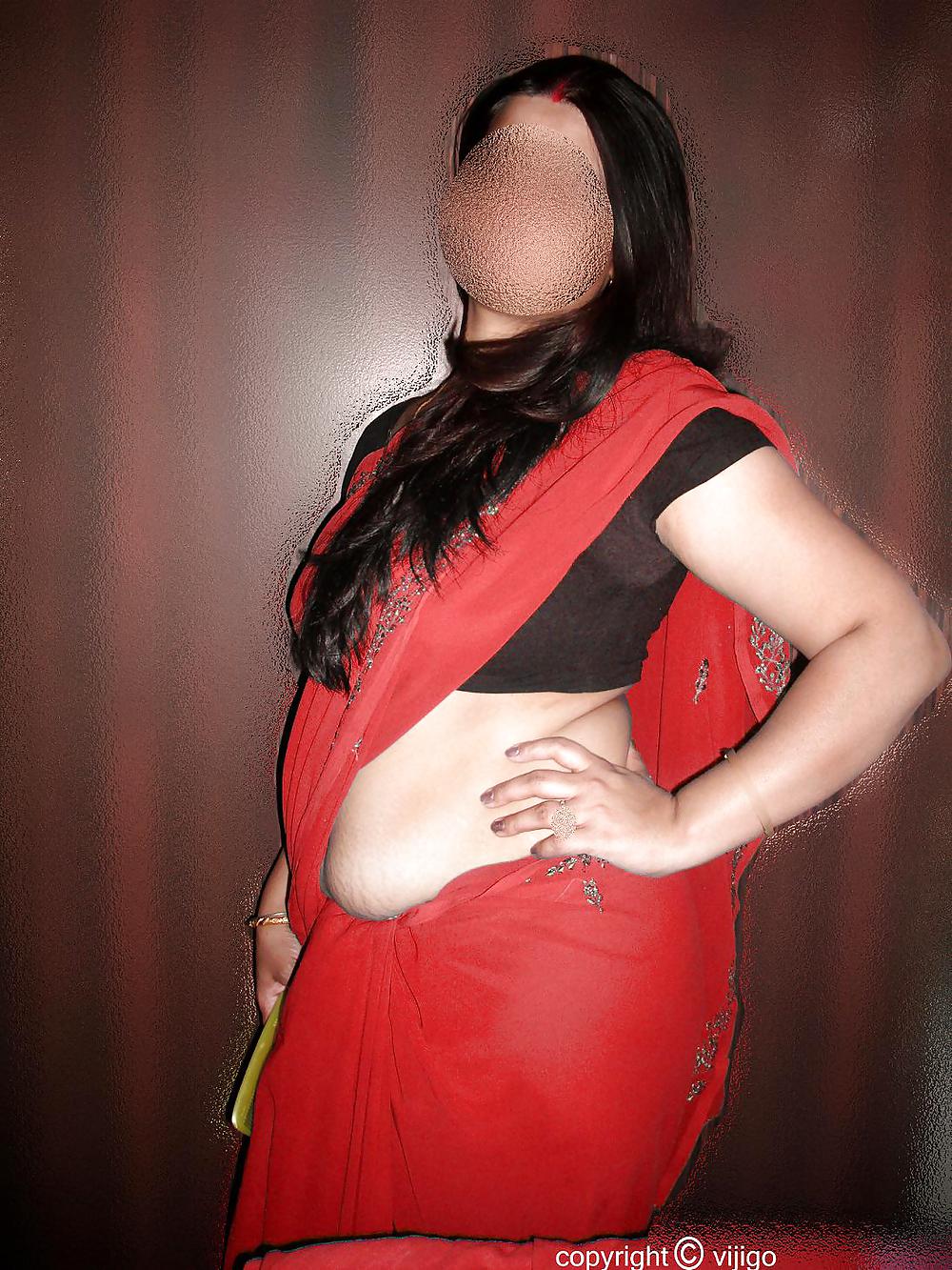 My wife seema in red sari #22587597
