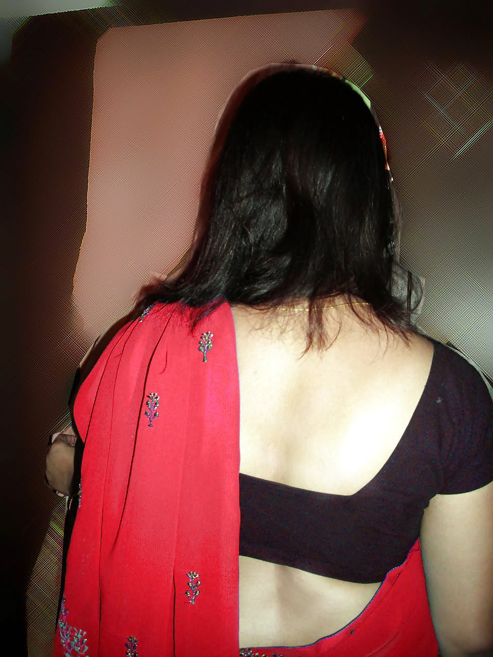 My wife seema in red sari #22587600