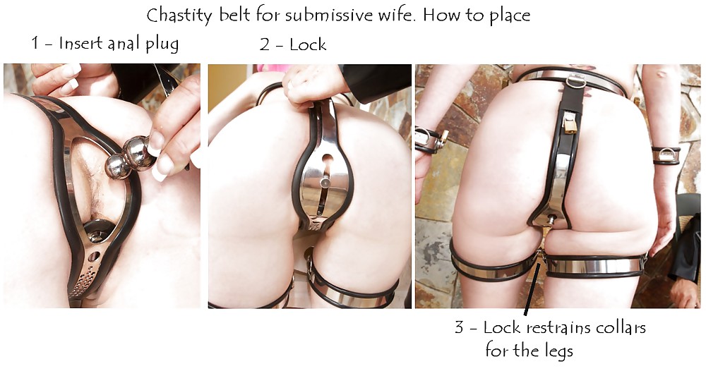 Chastity belt for submissives housewifes #5579587