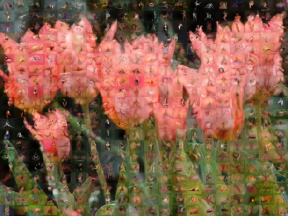 Mosaik Blumen Ass Cocks Tits Art #4519205