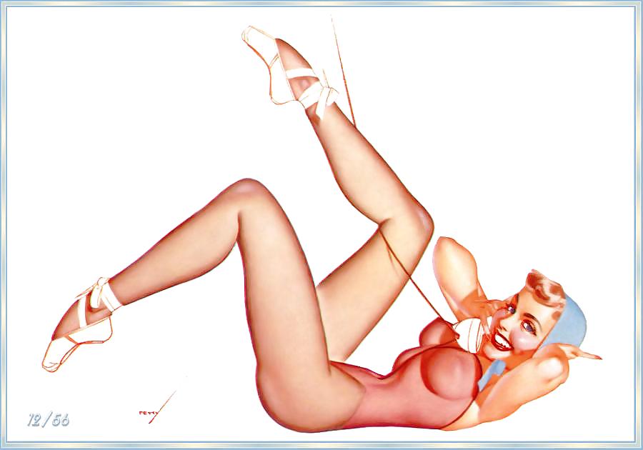 Calendrier érotique 12 - Petits Pin-up 1956 #7906187