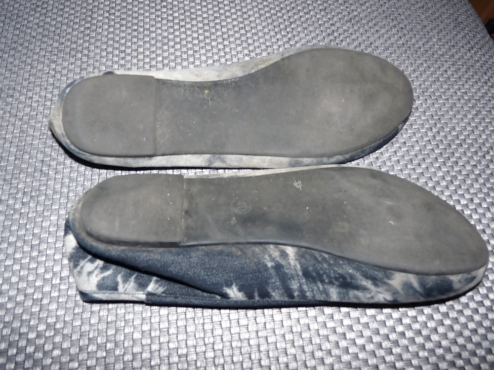 妻のセクシーなランダムな靴バレリーナフラットナイロン
 #19886567