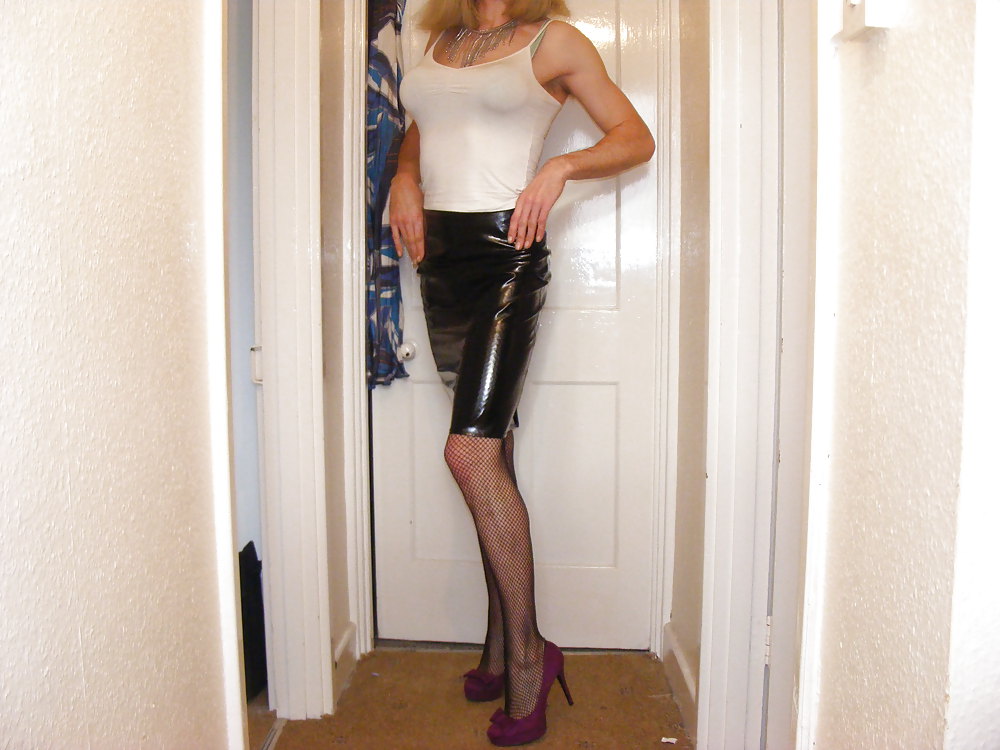 Pvcのスカートのハイヒール
 #10659926