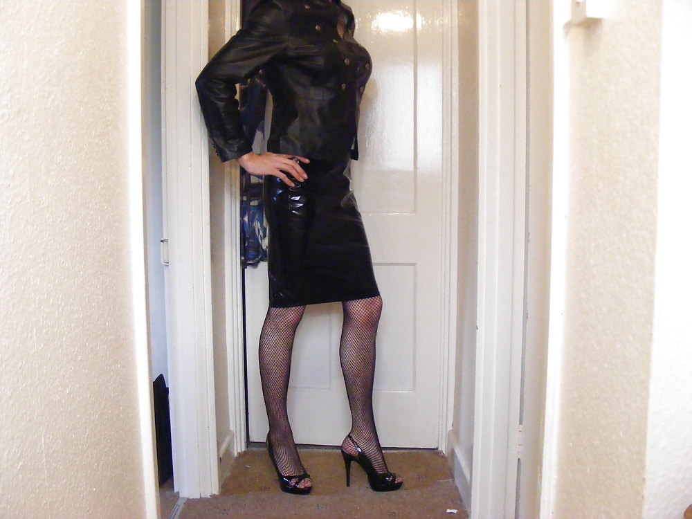 Pvcのスカートのハイヒール
 #10660017