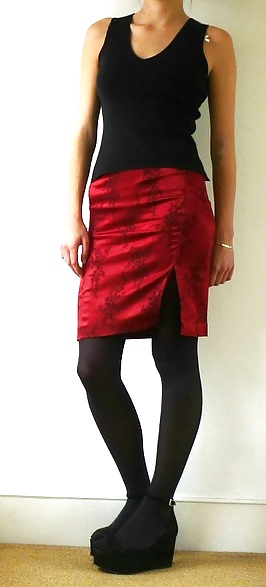 Red Skirt Black Nylon
 #18267232