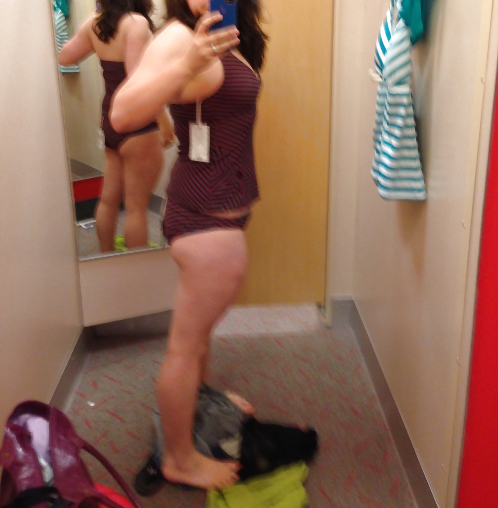 Wife trying on swim suits... #16547756