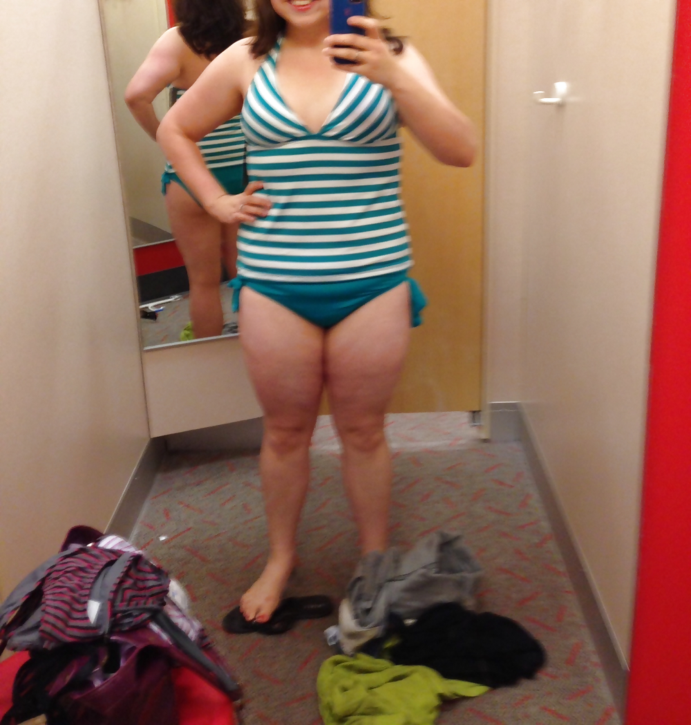 Wife trying on swim suits... #16547768