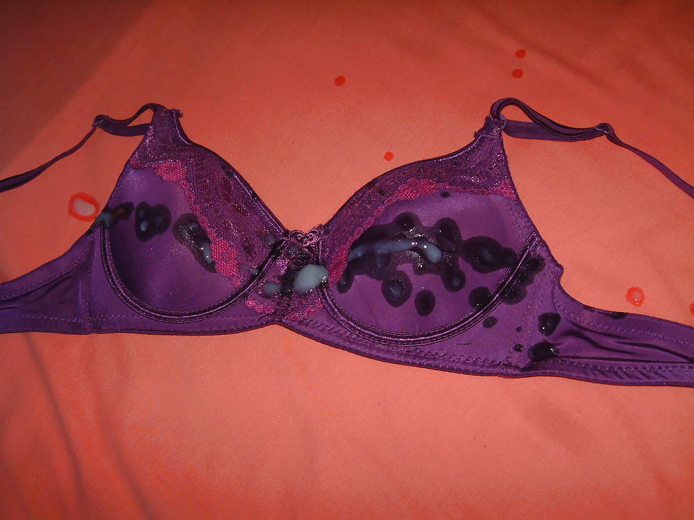 Purple Bra Cum  #21867159