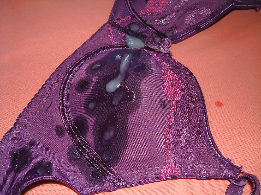 Purple Bra Cum  #21867181