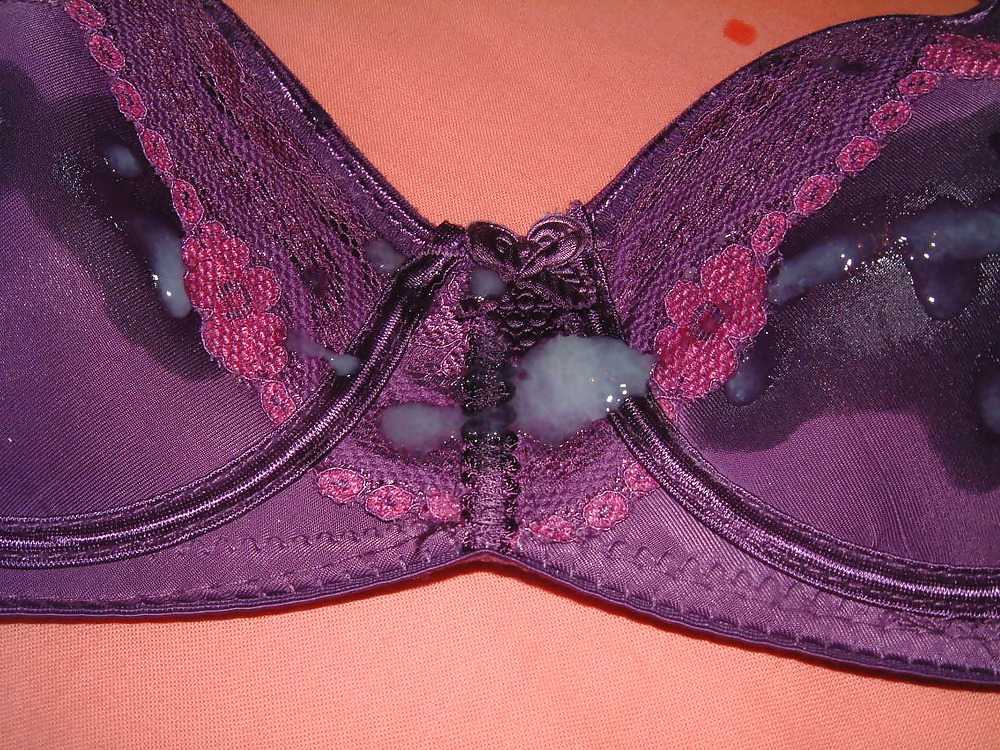 Purple Bra Cum  #21867186