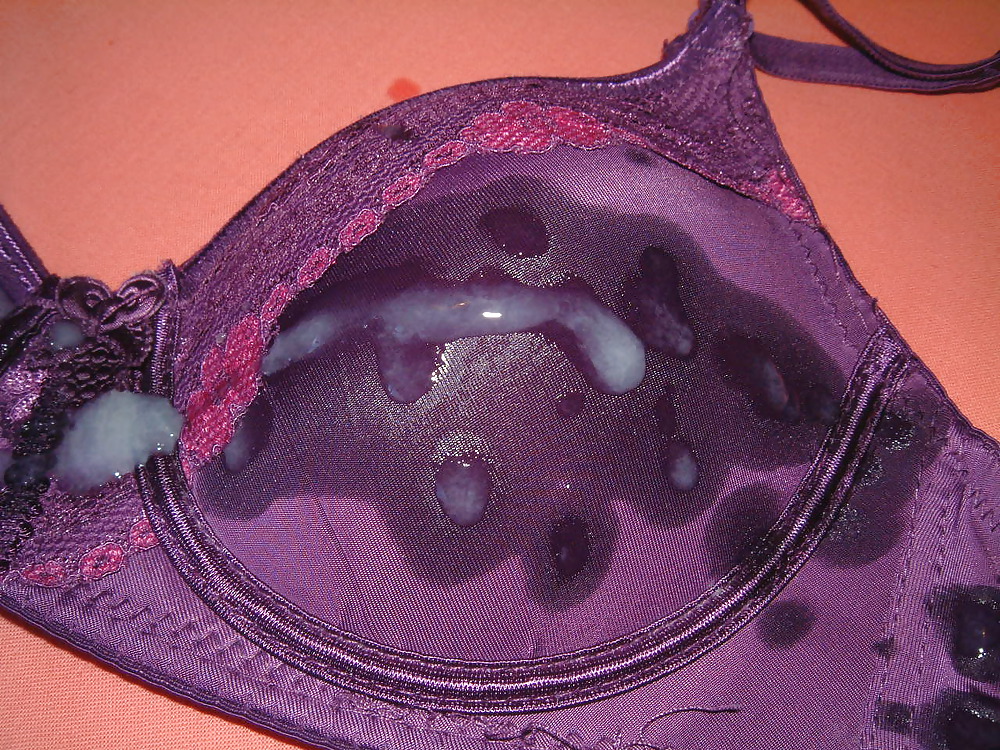 Purple Bra Cum  #21867189