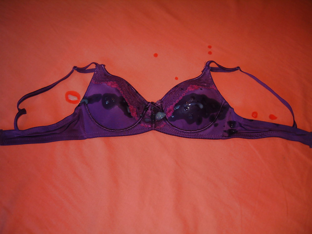 Purple Bra Cum  #21867199