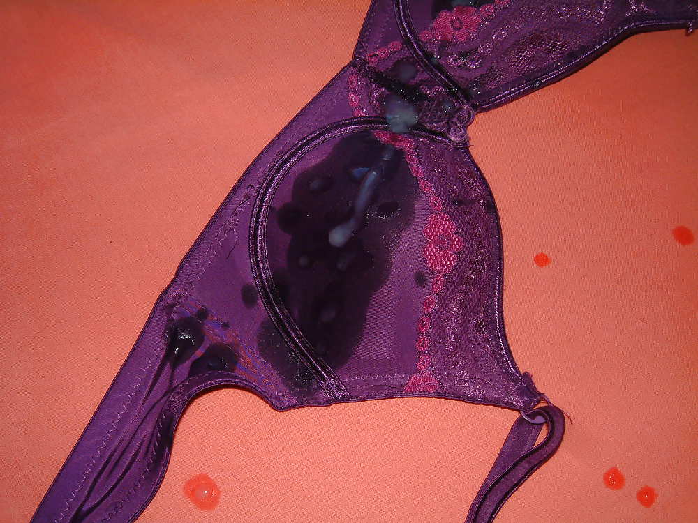 Purple Bra Cum  #21867216