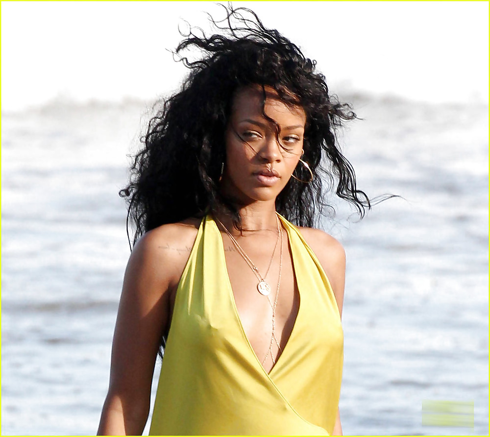 Rihanna filming in Barbados SEXY