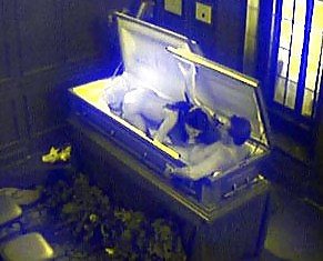 Gothic chicks getting naked in coffins #11750359