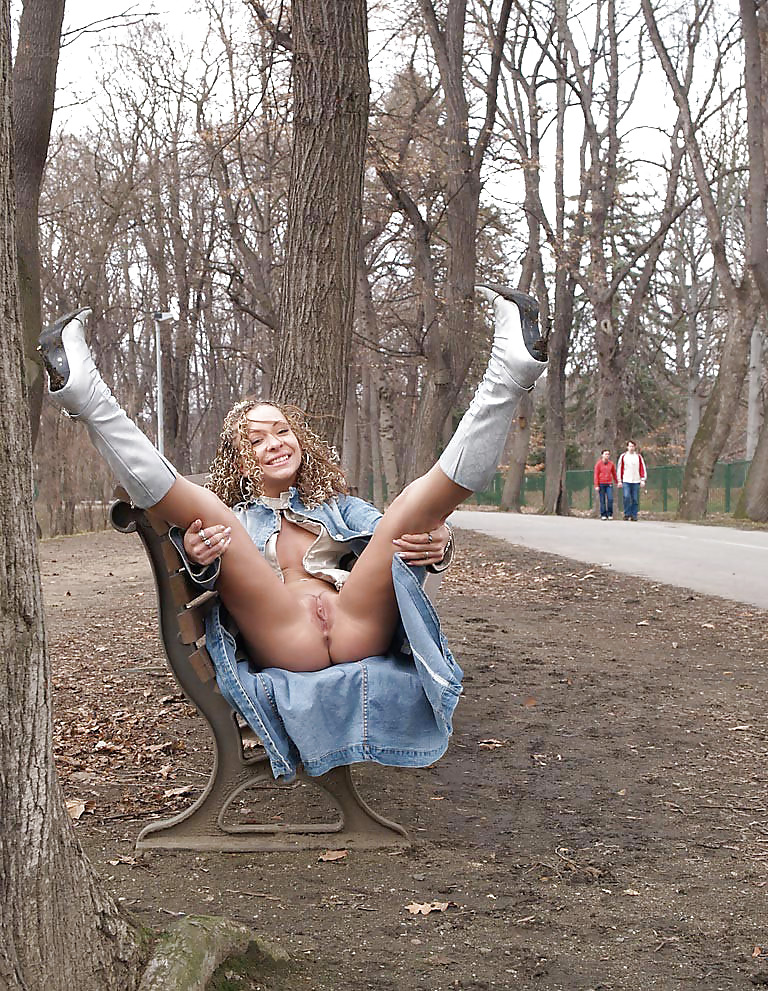 Sluts upskirt and nude on benches 6 #16117425