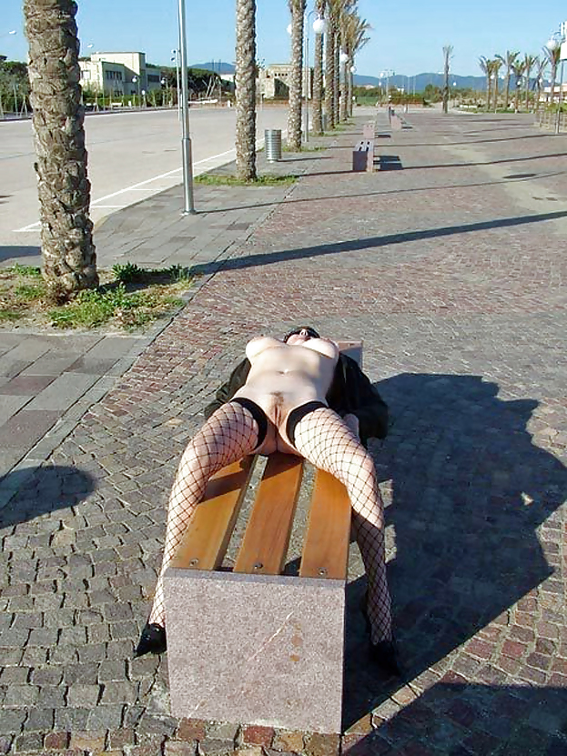 Sluts upskirt and nude on benches 6 #16118306