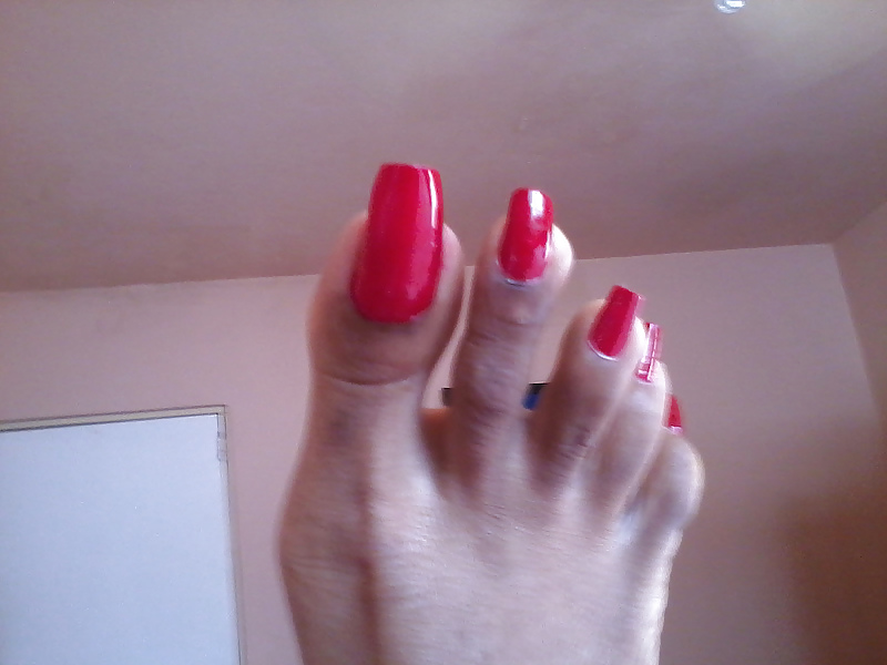Chicas negras con uñas largas y uñas de los pies 2
 #15003240