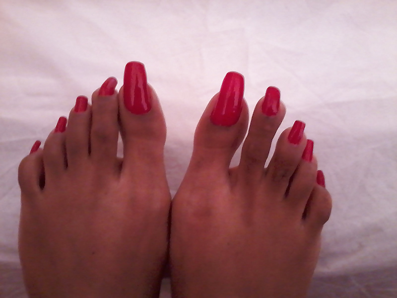 Chicas negras con uñas largas y uñas de los pies 2
 #15003243