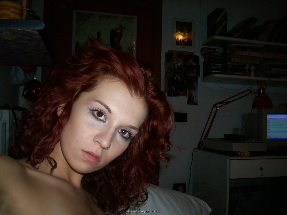 Curly Haired purple brunette #9528135