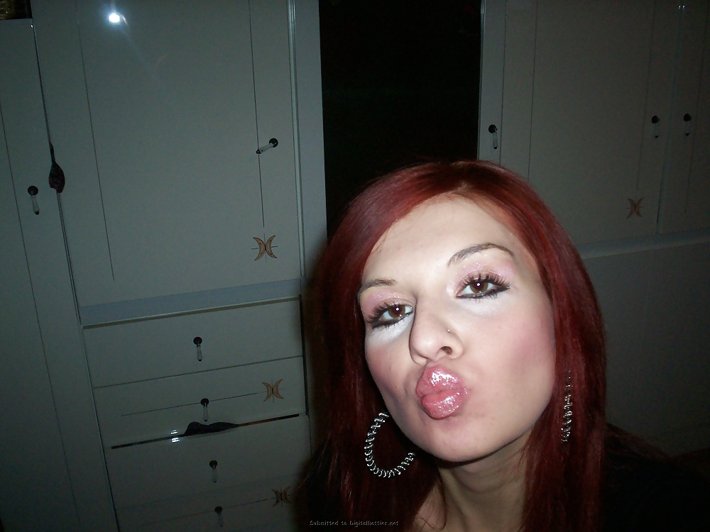 Curly Haired purple brunette #9528177