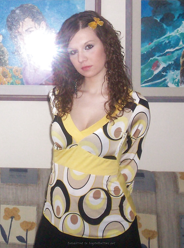 Curly Haired purple brunette #9528203