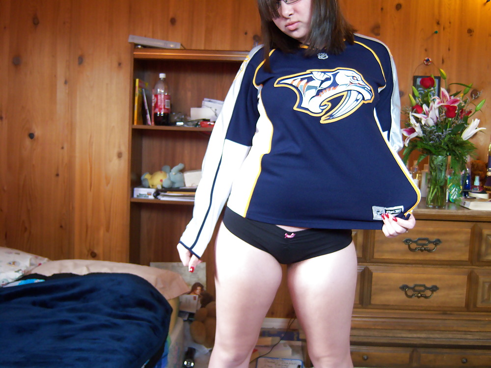 Mindi in her hockey jersey #342370