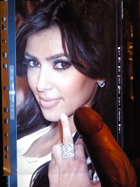 Kim Kardashian with my cock #4607522