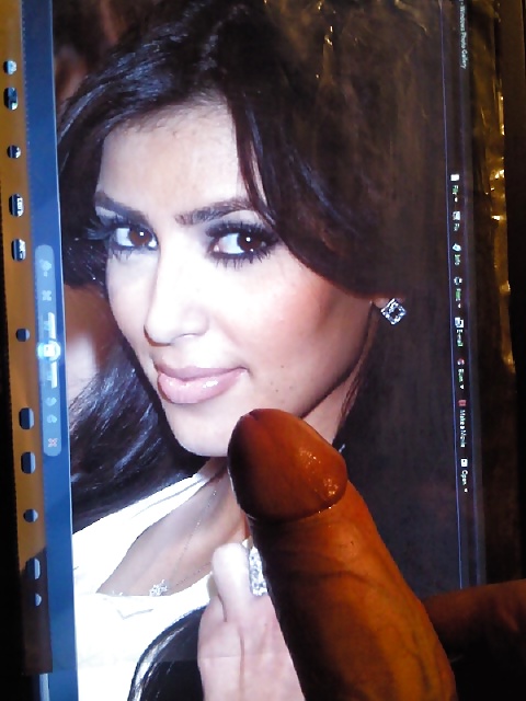 Kim Kardashian with my cock #4607530