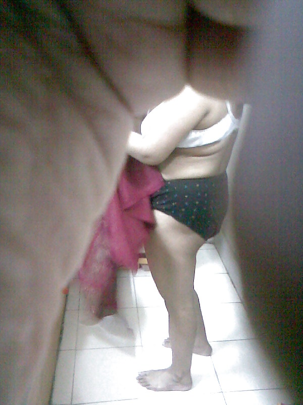 My indian fat mom bathing #4213664