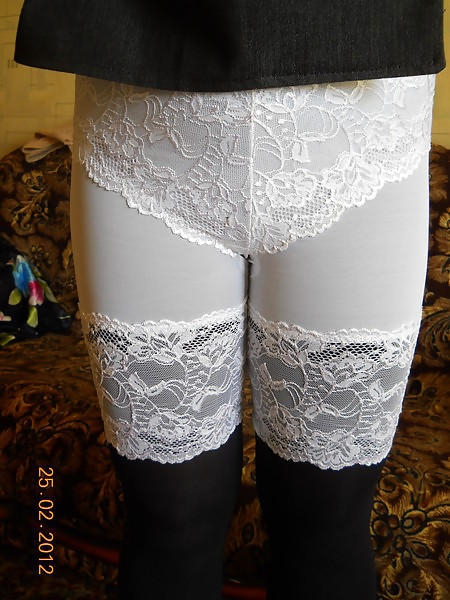 A lady exhibits panties #9557587