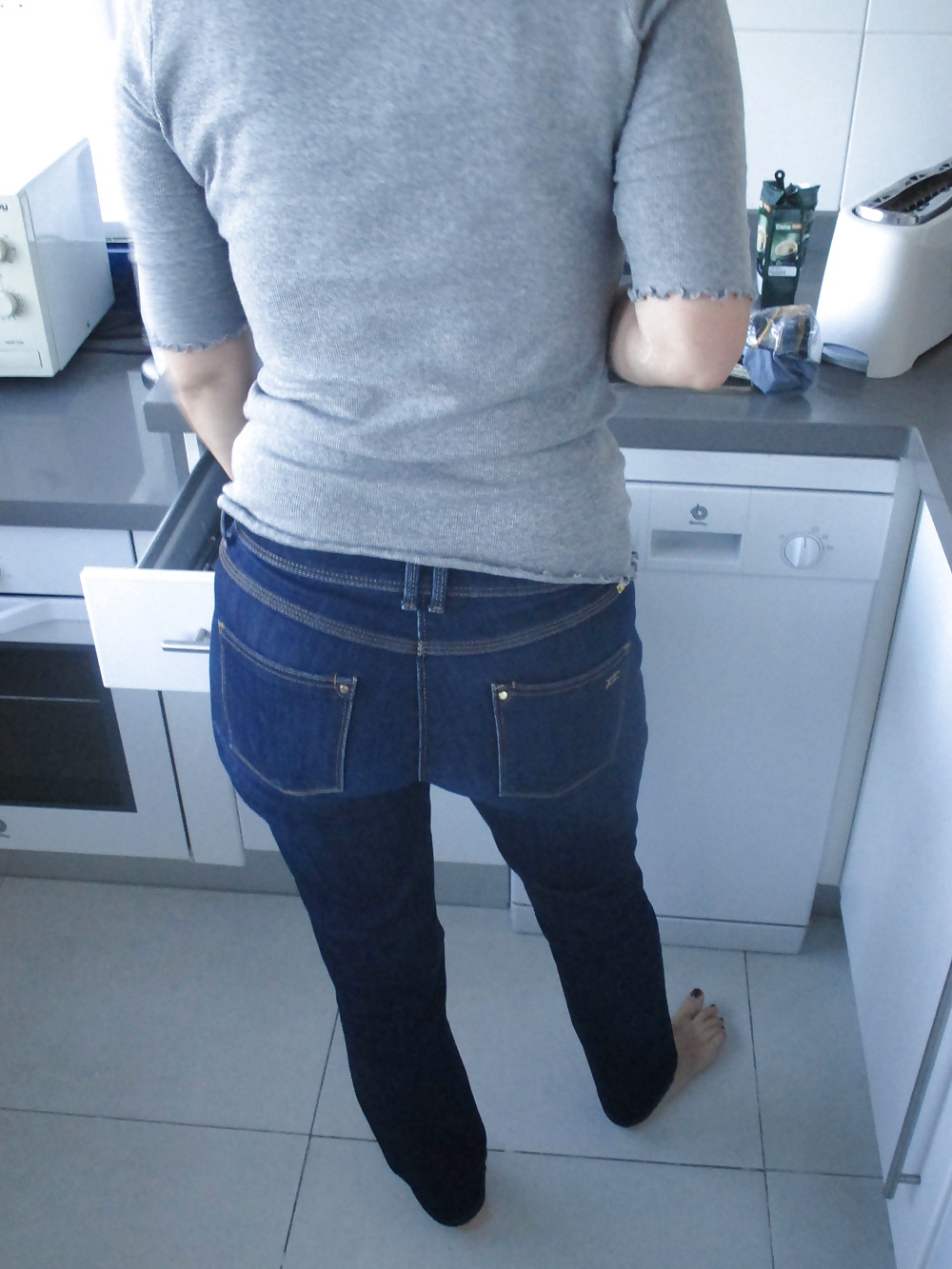 Big firm mature ass in jeans #22593268