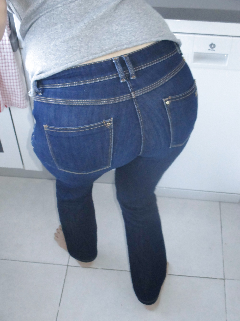 Big firm mature ass in jeans #22593294