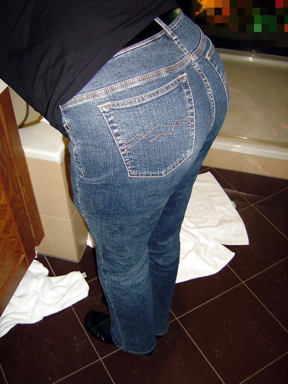 Big firm mature ass in jeans #22593416