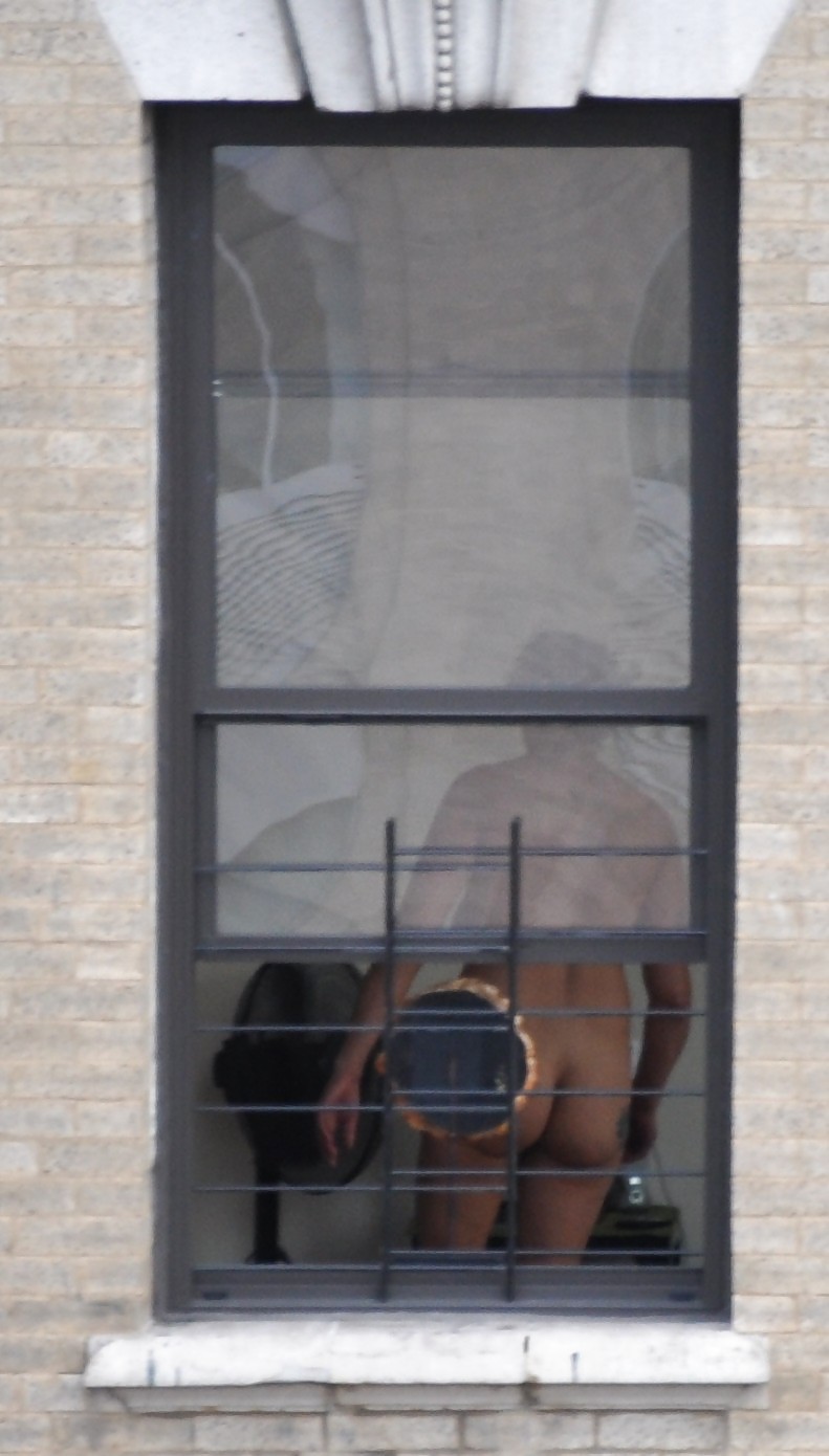 Harlem Naked Neighbor Girl Naked in the Window - New York #5378616