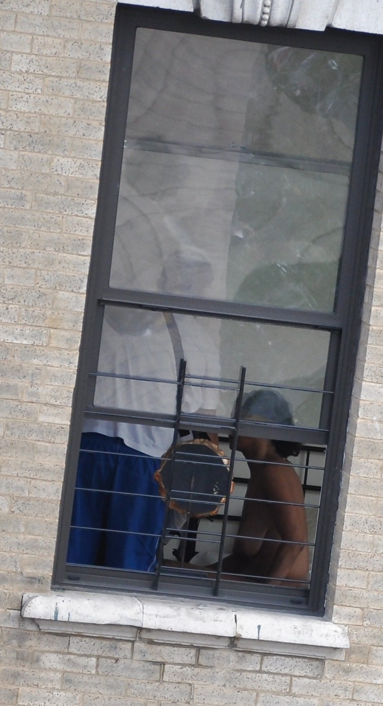 Harlem Naked Neighbor Girl Naked in the Window - New York #5378652