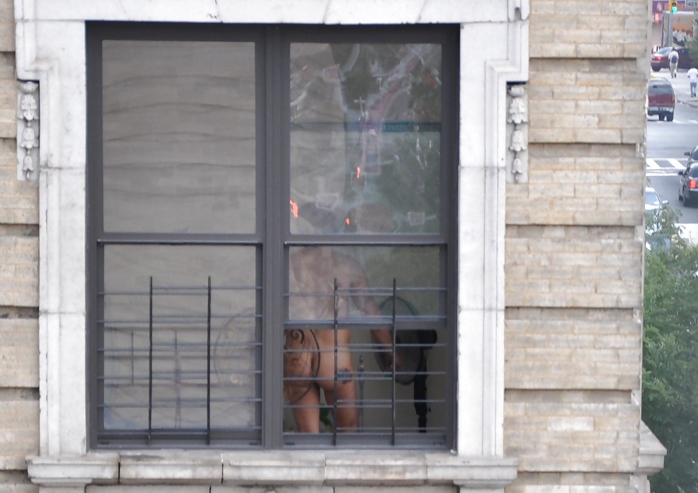 Harlem Naked Neighbor Girl Naked in the Window - New York #5378673