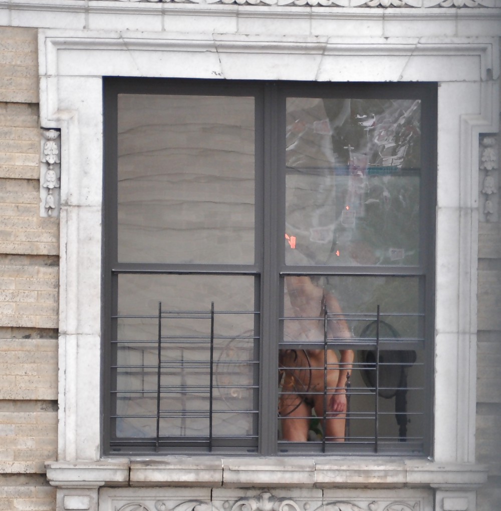 Harlem Naked Neighbor Girl Naked in the Window - New York #5378716