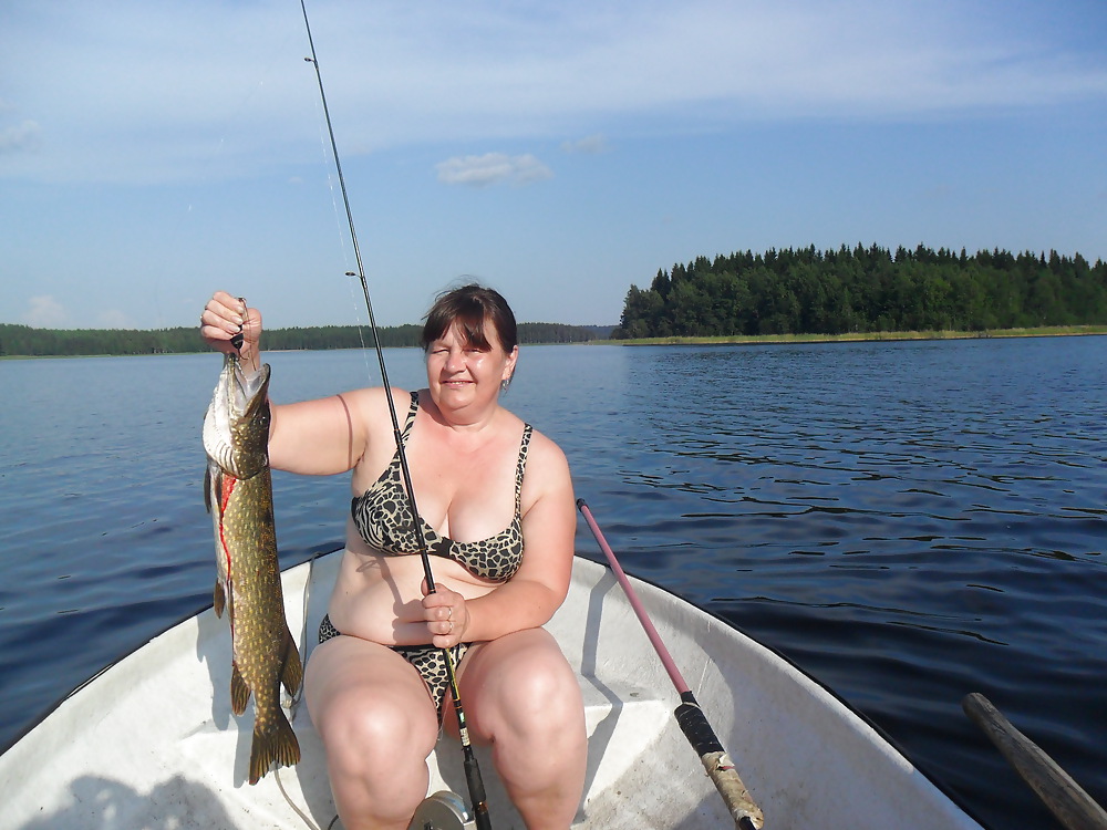 Bbw lady fishing #4904108