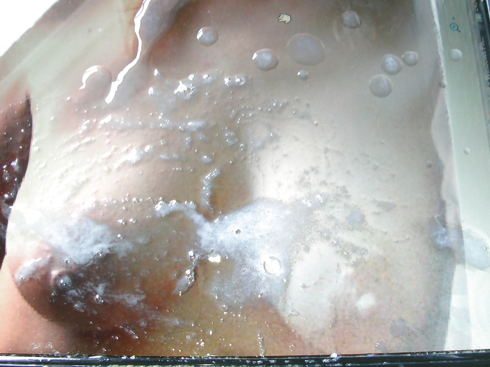 TosserTim makes a mess over Hottub Couple 69's tits #15350525