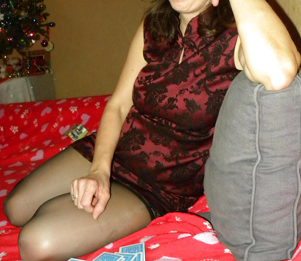 My wife dressed for christmas #8741180