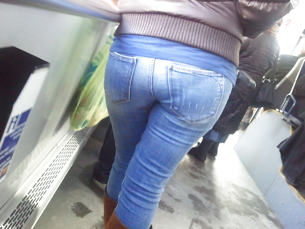 Polish horny ass in bus voyeur