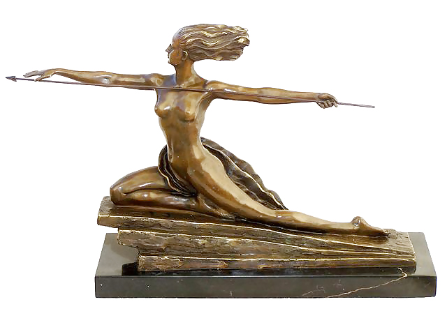 アール・デコの彫像2 - 女性のブロンズ像
 #16361622