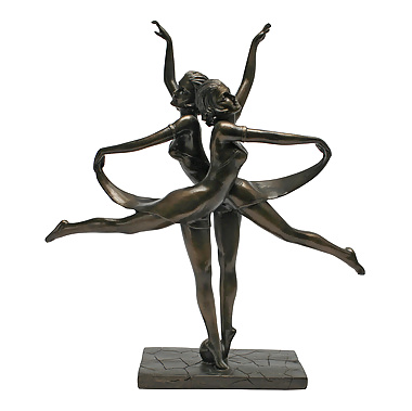 アール・デコの彫像2 - 女性のブロンズ像
 #16361626