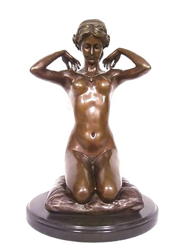 アール・デコの彫像2 - 女性のブロンズ像
 #16361860