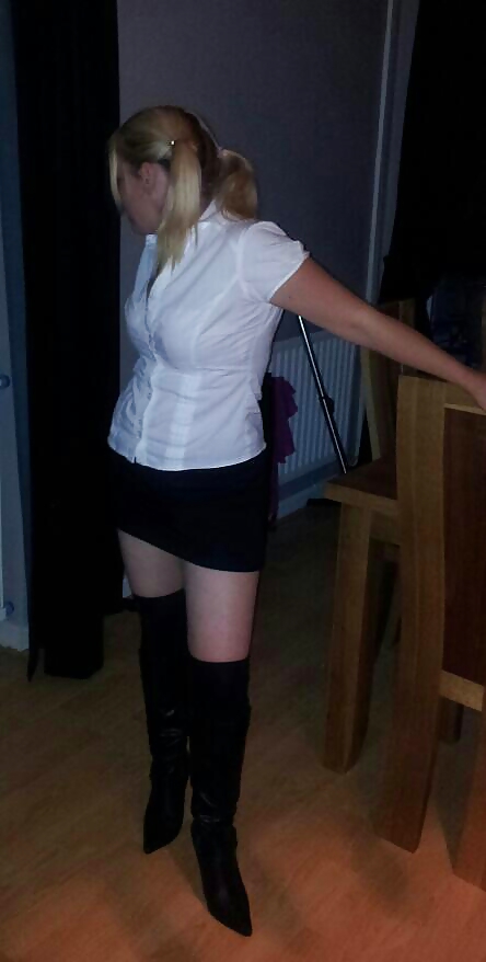 UK MILF wife dressed as a tight teen school girl #13320864