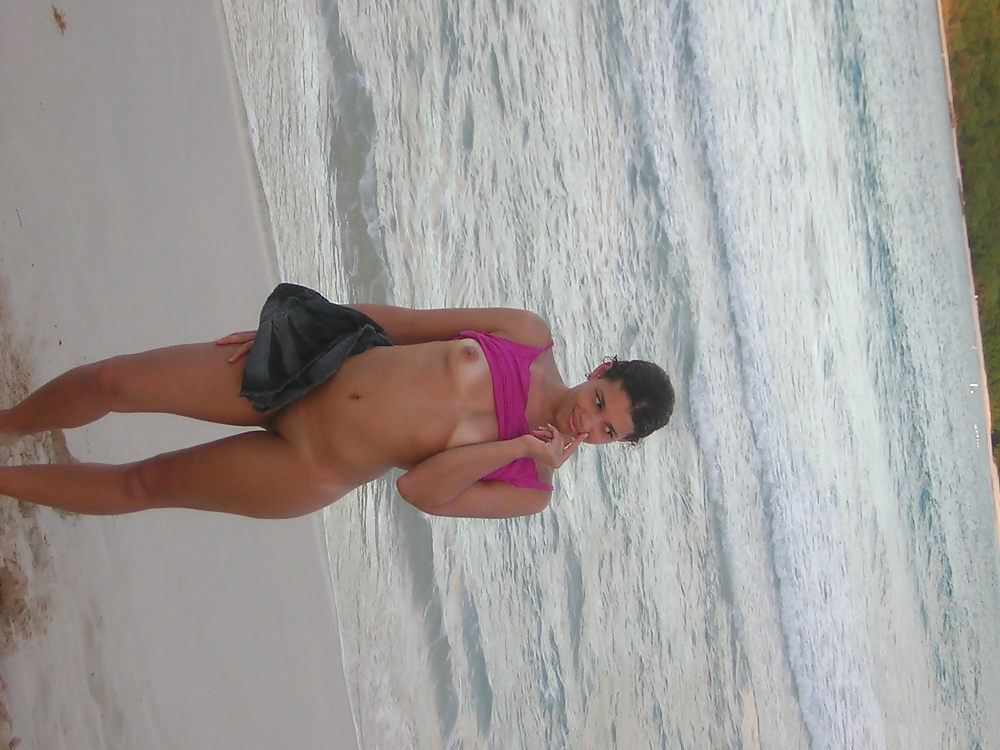 Cubanita girlfriend naked public beach #6583366