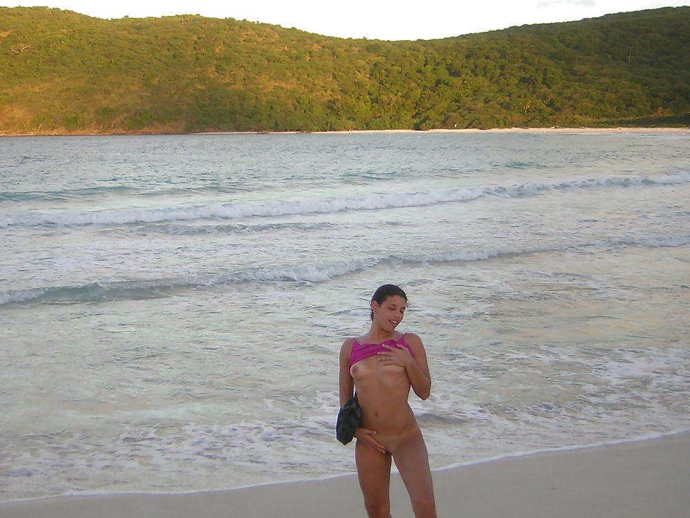 Cubanita girlfriend naked public beach #6583385