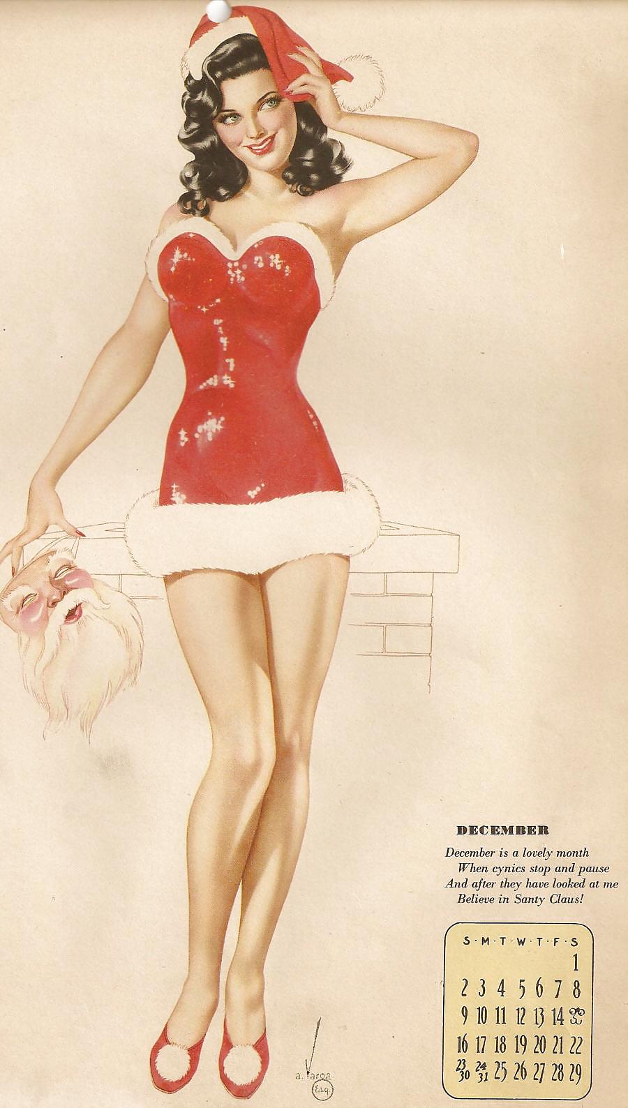 Erotic Calendar 5 - Vargas Pin-ups 1945 #9308018