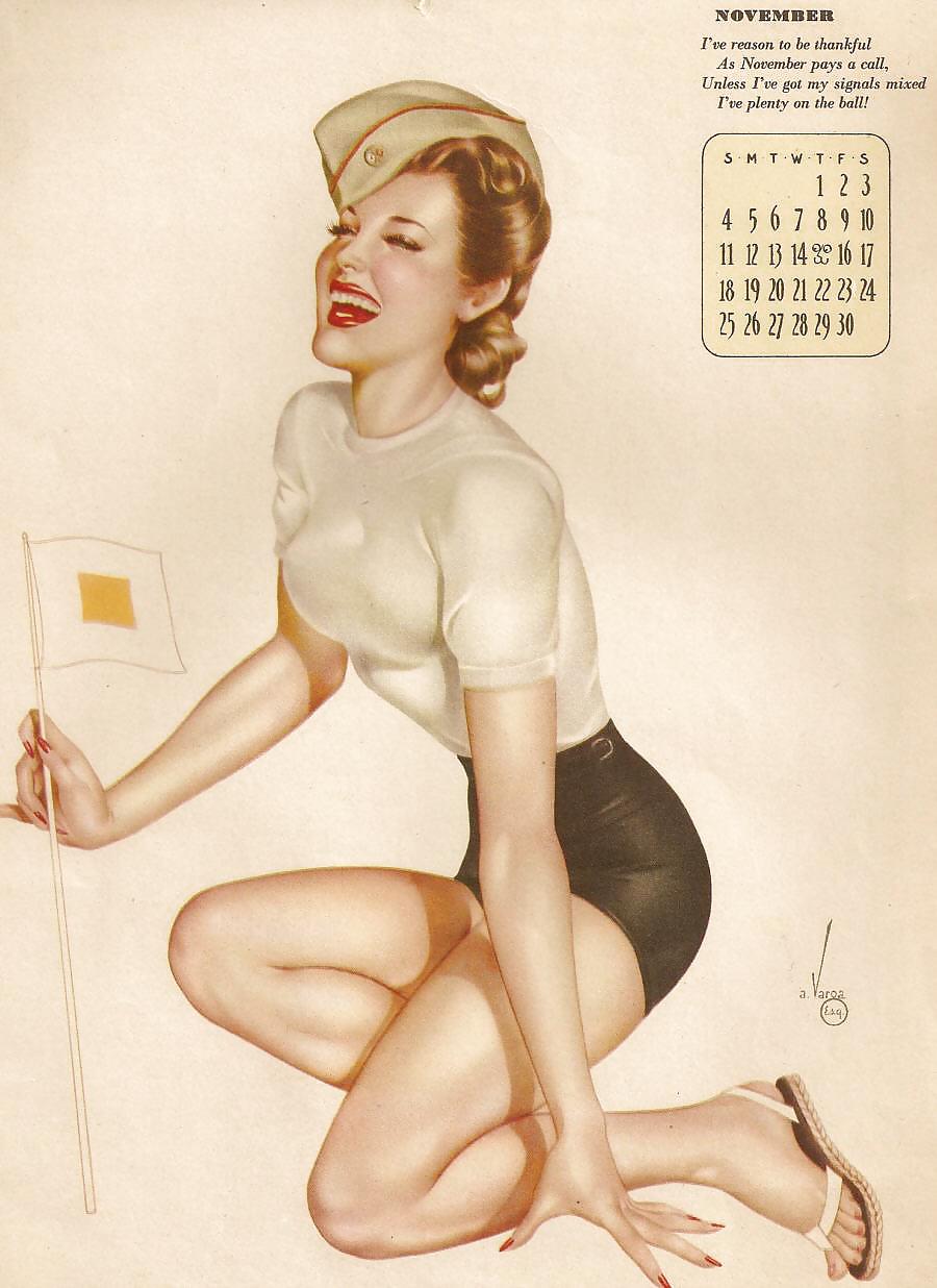 Erotic Calendar 5 - Vargas Pin-ups 1945 #9308024